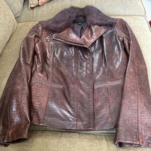 Women leather jacket
